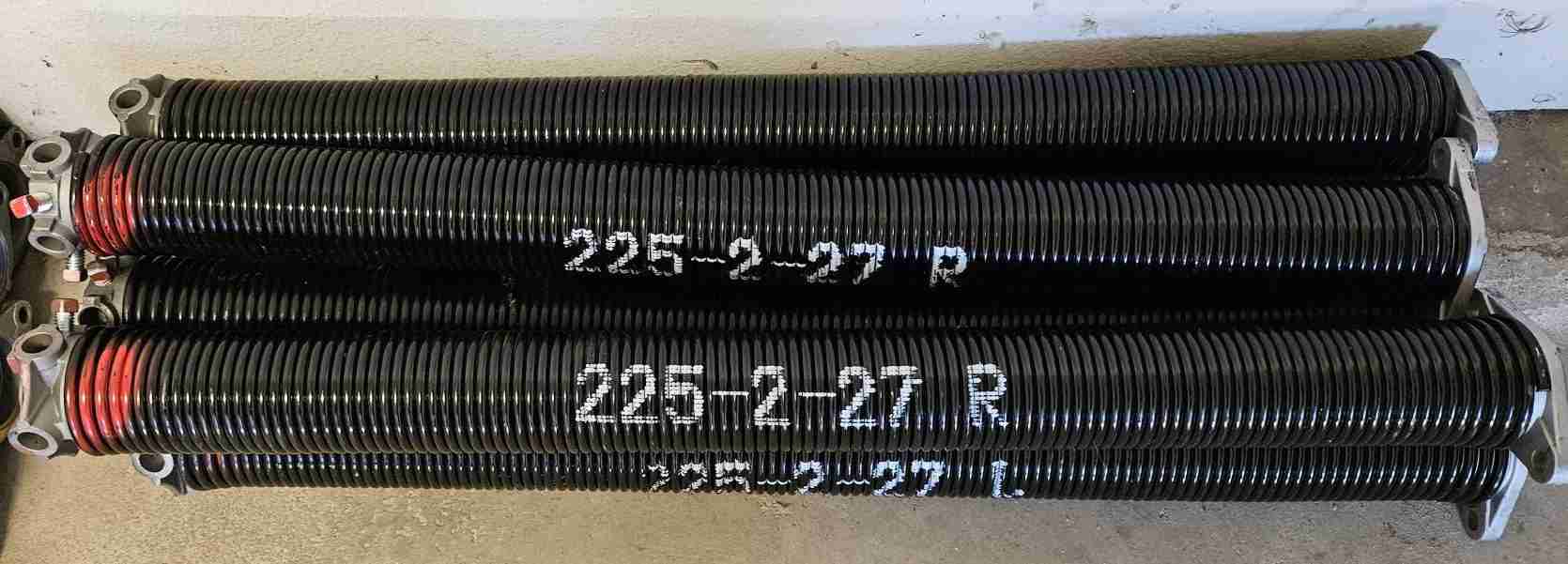Garage Door Torsion Springs 0.225 Reds Garage Door Torsion Springs 0.225 Color Code is Red