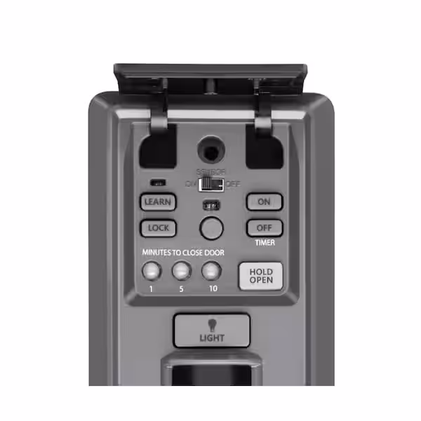 Chamberlain Motion Sensing Garage Door Opener Wall Control 041A7327-1 open view | Family Garage Door Repair of Charlotte NC