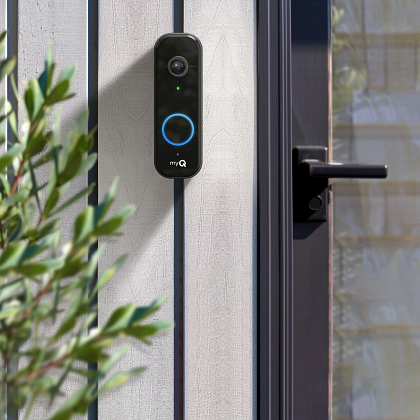 Chamberlain Video Doorbell MYQ-D49TXXB Mounted Image